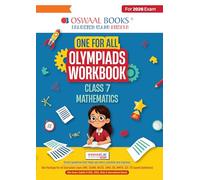 Oswaal One For All Olympiads Workbook Class 7 Maths | Questions for SOF IMO & Other Olympiad Exams 2026 | With Sample Practice Papers & Oswaal.AI