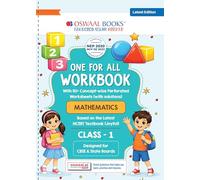 Oswaal One for All Workbook Class 1 Mathematics | 50+ Concept-wise Perforated Worksheets | Based on NCERT Joyful | NEP 2020 & NCF 2023 Aligned | For CBSE & English Medium Boards