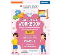 Oswaal One for All Workbook Class 2 Hindi | 50+ Concept-wise Perforated Worksheets | Based on NCERT Our Wondrous World | NEP 2020 & NCF 2023 Aligned | For CBSE & English Medium Boards
