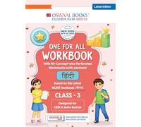 Oswaal One for All Workbook Class 3 Hindi | 50+ Concept-wise Perforated Worksheets | Based on NCERT Our Wondrous World | NEP 2020 & NCF 2023 Aligned | For CBSE & English Medium Boards