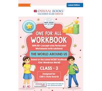 Oswaal One for All Workbook Class 3 The World Around Us| 50+ Concept-wise Perforated Worksheets | Based on NCERT Our Wondrous World | NEP 2020 & NCF 2023 Aligned | For CBSE & English Medium Boards