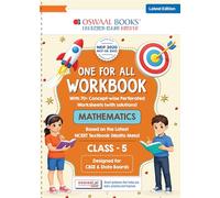 Oswaal One for All Workbook Class 5 Mathematics | 50+ Concept-wise Perforated Worksheets | NEP 2020 & NCF 2023 Aligned | For CBSE & English Medium Boards | Builds Concept Clarity & Scientific Skills