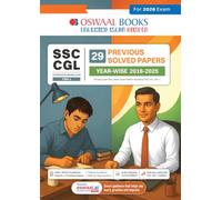 Oswaal SSC Staff Selection Commission CGL Combined Graduate Level Tier-1 29 Previous Solved Papers Year-wise (2016 to 2025) For Exam 2026