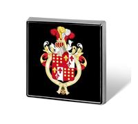 Oswald Enrique López Arellano Coat of Arms Custom Lapel Pins Square Brooch Tie Suit Dress Accessories for Men Women Wedding Birthday
