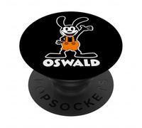 Oswald Rabbit Orange Overalls Waving PopSockets Adhesive PopGrip