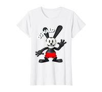 Oswald Rabbit Vintage Cartoon 1927 Hello Red Shorts Value Graphic T-Shirt, Women, White, L