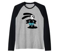 Oswald The Lucky Rabbit - Vintage 1927 Retro Cartoon Art Raglan Baseball Tee