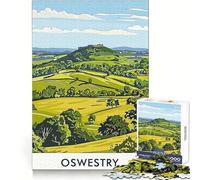Oswestry Castle Hill Jigsaw Puzzles for Adults1000 Piece Strengthen Memory Home Activity Clean Edge Festive Gift (38x26cm)