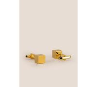 Oswin Hyde Men's Cube Gold Cufflinks Oswin Hyde Multicolor One Size