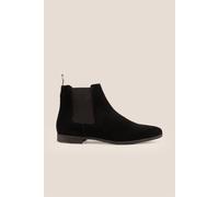 Oswin Hyde Men's Darwin Suede Chelsea Boots in Black | Size: 7 Oswin Hyde Black 7