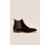 Oswin Hyde Men's Darwin Suede Chelsea Boots in Dark Brown | Size: 11 Oswin Hyde Dark Brown 11