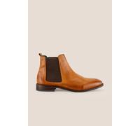 Oswin Hyde Men's Douglas Premium Leather Chelsea Boots in Tan | Size: 10 Oswin Hyde Tan 10