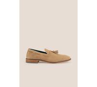 Oswin Hyde Men's Issac Tassel Loafer in Beige | Size: 10 Oswin Hyde Beige 10