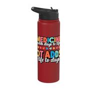 OT Adds Life to Days Occupational Therapy Stainless Steel Insulated Water Bottle