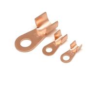 OT Cable Connector OT Series Wire Terminals 3A 5A 10A 20A 30A 40A 50A 60A 80A Red Copper Bare Nose Lugs Crimp Open Mouth Cable Connector Splice(OT-40A,5 pieces)