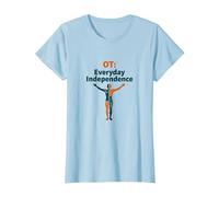 OT: Everyday Independence - Occupational Therapy Empowerment T-Shirt, Women, Baby Blue, M