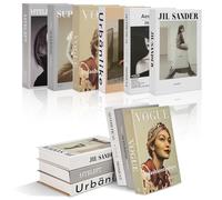 OT-NVWOZR 6PCS Fashion Fake Books for Home Decor, Stacked Decorative Book for Coffee Table Decor, Modern Hardcover Faux Book for Bookshelf Office Decorations to Create a Sophisticated (Fake Books 2)