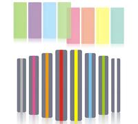 OT-NVWOZR Pack of 16 Guided Reading Strips, Dyslexia Marking Strips, Coloured Overlays, Reading Rulers, Tracking Can Reduce Visual Stress, Dyslexia Tools for Children