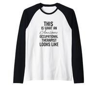 OT Occupational Therapist Pediatric Therapy Assistant Raglan Baseball Tee