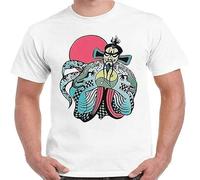 Otac Big Trouble in Little China Fu Manchu Kurt Rsell Retro T Shirt 489 Size L White