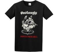 Otac Men's Onslaught Power from Hell Cotton T Shirt Size XL Black