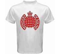 Otac New Ministry of Sound Dance House Music Logo Men's White T-Shirt Size L