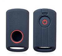 Otai Car Key Cover Silicone Case Compatible with Yamaha X-Max 125/250/300 Soft Key Casing (Black Red Line)