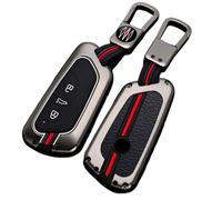 Otai Zinc Alloy Car Key Cover Case fit for volkswagen vw Golf 8 Mk8 Seat Leon Mk4 with Fluorescent Silicone Buttons (Matte Color)