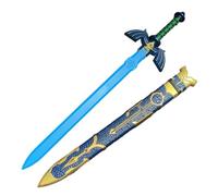 otaku gear 37" Heroic Master Foam Sword with Plastic Scabbard - Ideal for Cosplay, LARP, Halloween, or Display (Blue)