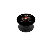Otaku Kawaii Anime Manga Samurai Ramen Y2K Cyberpunk Japan PopSockets Adhesive PopGrip
