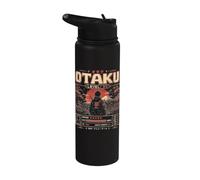 Otaku Kawaii Anime Manga Samurai Ramen Y2K Cyberpunk Japan Stainless Steel Insulated Water Bottle