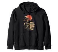 Otaku Kawaii Anime Manga Samurai Ramen Y2K Cyberpunk Japan Zip Hoodie