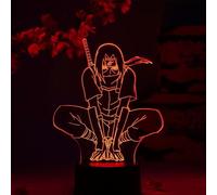 Otaku Lamps Itachi Uchiha Night Naruto - Anime Night Light, 16 Color RGB LED - Gift for Otaku