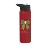 O'Talian Coquette Bow Half Irish Half Italian Cute Ribbon Stainless Steel Insulated Water Bottle