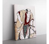 Otani Hiroji Iii As A Samurai By Katsukawa Shunsho Asian Japanese Canvas Wall Art Print Ready to Hang, Framed Picture for Living Room Bedroom Home Office Décor, 60x40 cm (24x16 Inch)