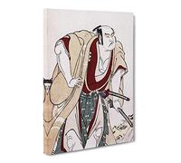 Otani Hiroji Iii As A Samurai By Katsukawa Shunsho Asian Japanese Canvas Wall Art Print Ready to Hang, Framed Picture for Living Room Bedroom Home Office Décor, 24x16 Inch (60x40 cm)