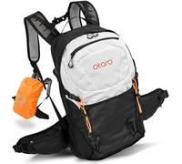 Otaro Hiking Backpack 20L - Ventilated With Rain Protection for Men and Women, Trekking Daypack, White/Black, 23