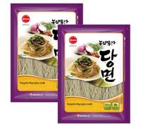 O'Taste Nongshim Miga Korean 100% Sweet Potato Glass Noodle in Grip Seal Bag, Vegan-Friendly, Japchae Noodles, Authentic Korean Cuisine (500g - PACK 2)
