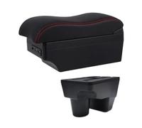 OTBEHUWJ Car Armrest Box Arm Rest Console Storage Box For Toyota For Yaris For Elegant 2020 2021 2022(E2 Red Line)