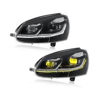 OTBEHUWJ Car LED Headlights DRL High Low Beam Head Lamp Assembly For VW For Golf 5 MK5 2003-2011(Style 1)