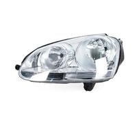 OTBEHUWJ Headlight Head Lamp White Black Front Bumper Head Light For VW For Jetta For Sagitar MK5 2006-2011(White left,6 pins)