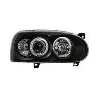 OTBEHUWJ Headlight Head Light Lamp For VW For Golf 3 Mk3 1991-1997(Black,Right)