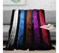 OTBSDNKZZ 3D Printed Abstract stripes Blanket Microfiber Warm Soft Bedding Cosy Colorful modern design Lounge Throw Premium Gift for Anniversary Wedding Birthday Celebrations 80×90inch(200x230cm)