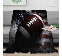 OTBSDNKZZ 3D Printed American football Bedding Blanket Microfiber Warm Soft Bedding Cosy sport design Couch Blanket Anti Static Fade Resistant for Adults Kids Families 80×90inch(200x230cm)