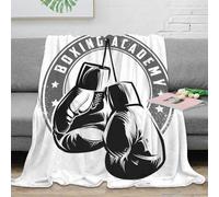 OTBSDNKZZ 3D Printed boxing gloves Nap Blanket Microfiber Soft Warm Bedding Lightweight sporty vintage Travel Blanket Portable Non Pilling for Office Workers Adults Teens 60x80inch(150x200cm)