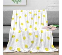OTBSDNKZZ 3D Printed Cute lemon pattern Thermal Blanket Microfiber Soft Cosy Bedding Warm Cartoon doodle Blanket Premium Gift for Christmas Thanksgiving 40x50inch(100x130cm)