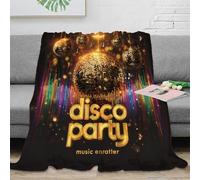 OTBSDNKZZ 3D Printed disco ball Cozy Throw Blanket Microfiber Warm Cosy Bedding party decoration Blanket Machine Washable No Shedding Anti Static for Adults Kids Families 70×80inch(180x200cm)
