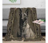 OTBSDNKZZ 3D Printed dog portrait Home Blanket Microfiber Ultra Soft Warm Bedding Art deco Lounge Throw Machine Washable No Shedding for Kids Adults Families 60x80inch(150x200cm)