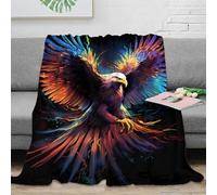 OTBSDNKZZ 3D Printed Eagle wings Warm Blanket Microfiber Ultra Warm Thermal Bedding Fantasy art Travel Blanket Compact Portable Non Pilling for Campers Travellers Families 60x80inch(150x200cm)