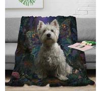 OTBSDNKZZ 3D Printed Fairy dog wings Thermal Blanket Microfiber Soft Cosy Bedding Warm Fantasy pet art Home Blanket Compact Portable for Students Campers Travellers Young Adults 70×80inch(180x200cm)